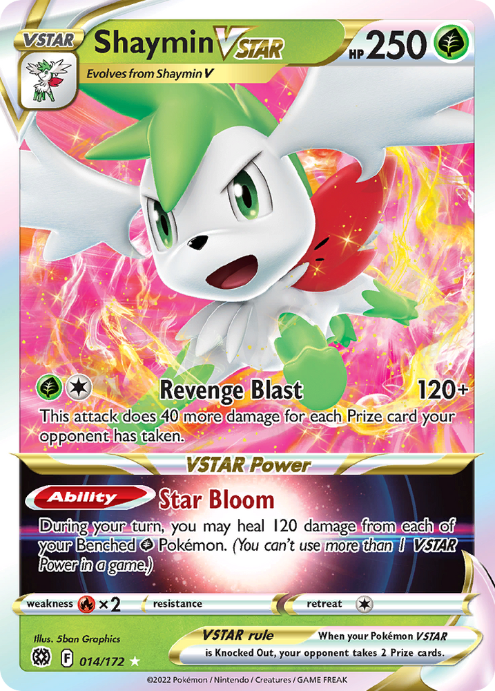 Pokemon | Shaymin VSTAR (014/172) (Jumbo Card) [Sword & Shield: Brilliant Stars] | The Nerd Merchant