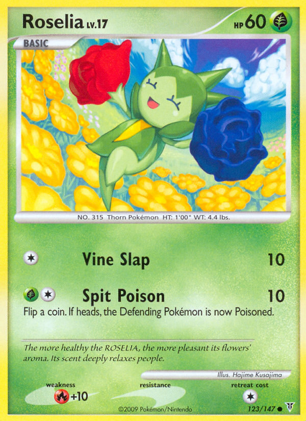 Pokemon | Roselia (123/147) [Platinum: Supreme Victors] | The Nerd Merchant