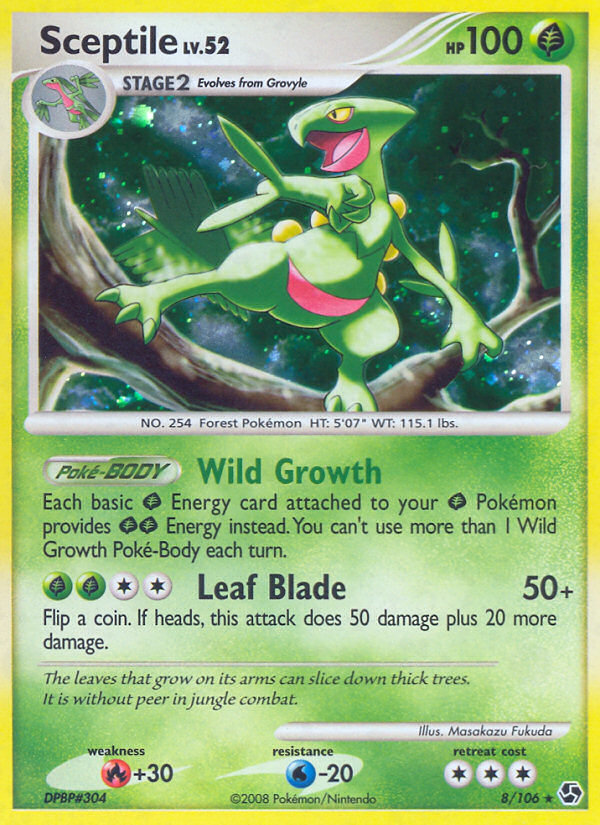 Pokemon | Sceptile (8/106) [Diamond & Pearl: Great Encounters] | The Nerd Merchant