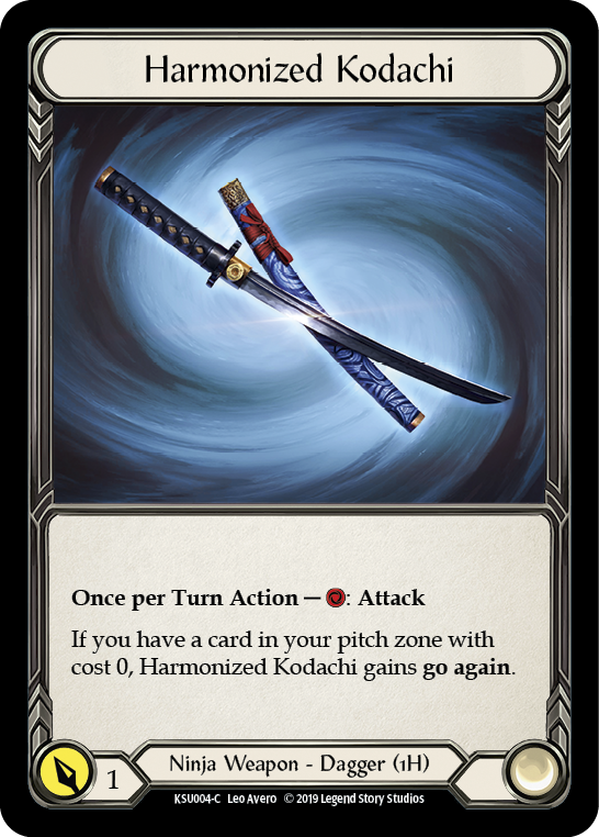Flesh and Blood TCG | Harmonized Kodachi (Reverse) [KSU004-C] (Katsu Hero Deck)  1st Edition Normal | The Nerd Merchant