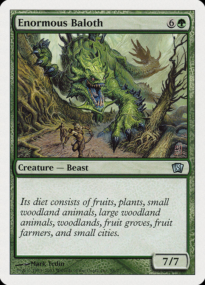Magic | Enormous Baloth [Eighth Edition] | The Nerd Merchant