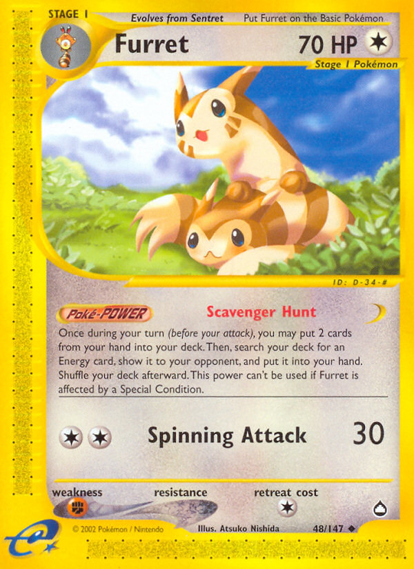 Pokemon | Furret (48/147) [Aquapolis] | The Nerd Merchant