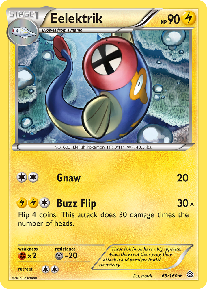 Pokemon | Eelektrik (63/160) [XY: Primal Clash] | The Nerd Merchant
