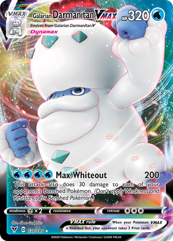 Pokemon | Galarian Darmanitan VMAX (037/185) [Sword & Shield: Vivid Voltage] | The Nerd Merchant