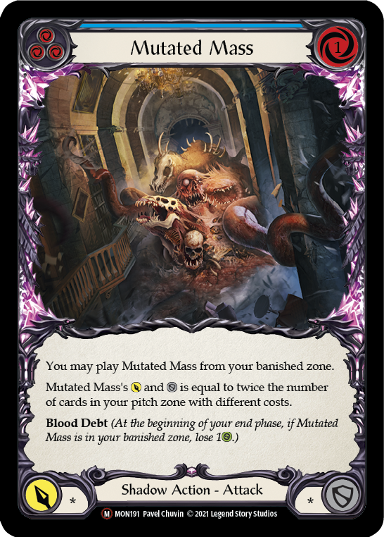 Flesh and Blood TCG | Mutated Mass [U-MON191-RF] (Monarch Unlimited)  Unlimited Rainbow Foil | The Nerd Merchant