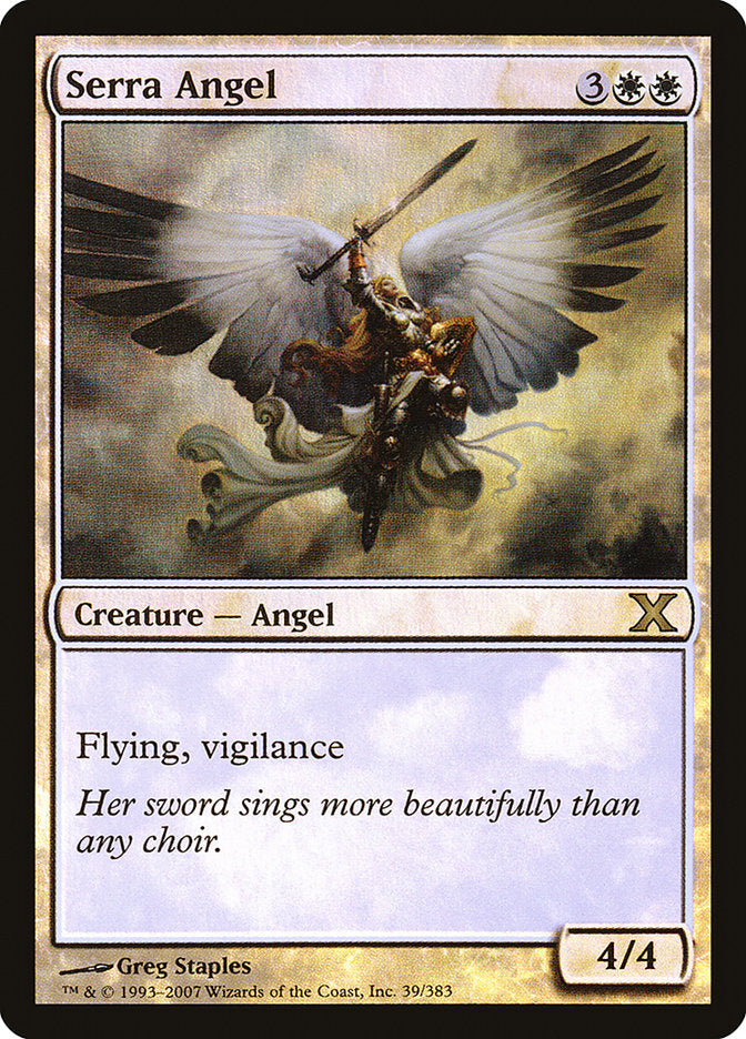 Magic | Serra Angel (Premium Foil) [Tenth Edition] | The Nerd Merchant