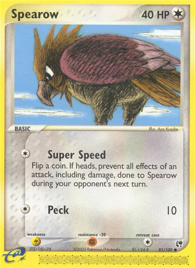 Pokemon | Spearow (81/100) [EX: Sandstorm] | The Nerd Merchant