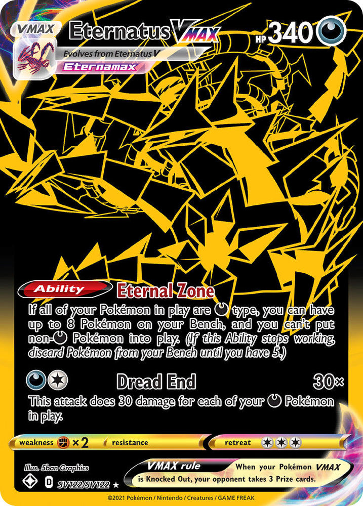 Pokemon | Eternatus VMAX (SV122/SV122) [Sword & Shield: Shining Fates] | The Nerd Merchant