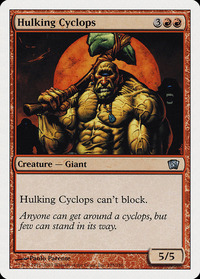 Magic | Hulking Cyclops [Eighth Edition] | The Nerd Merchant