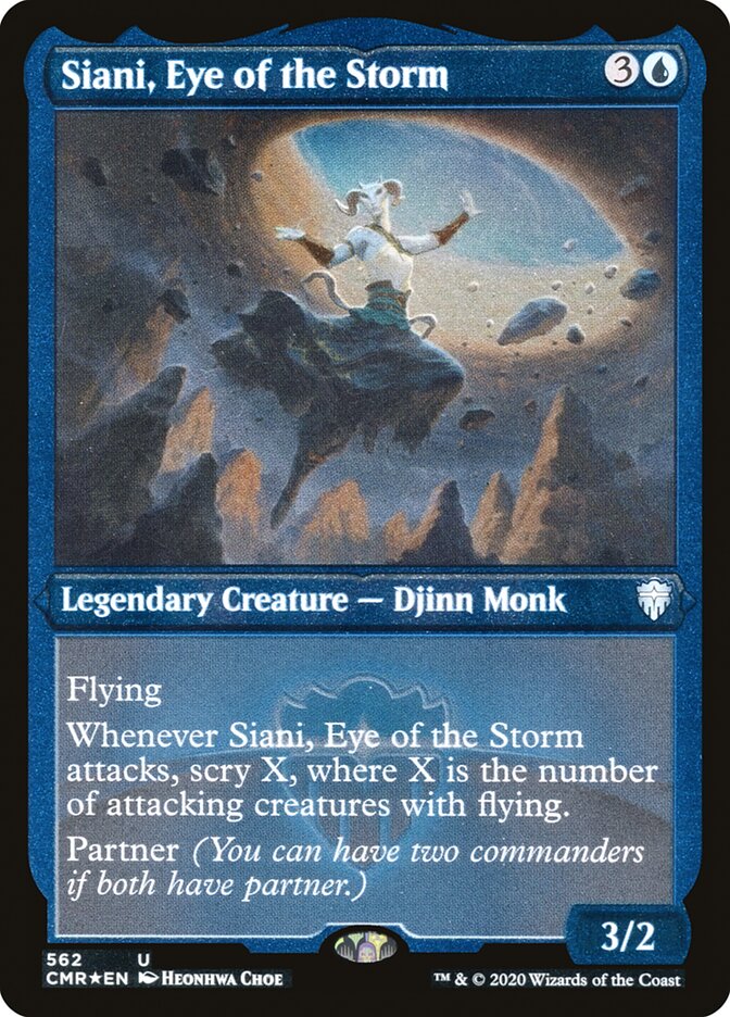 Magic | Siani, Eye of the Storm (Etched) [Commander Legends] | The Nerd Merchant