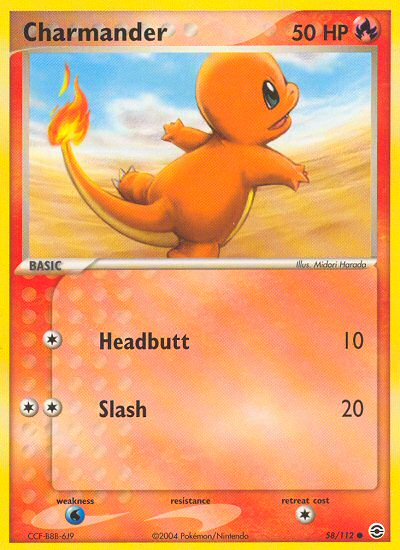 Pokemon | Charmander (58/112) [EX: FireRed & LeafGreen] | The Nerd Merchant