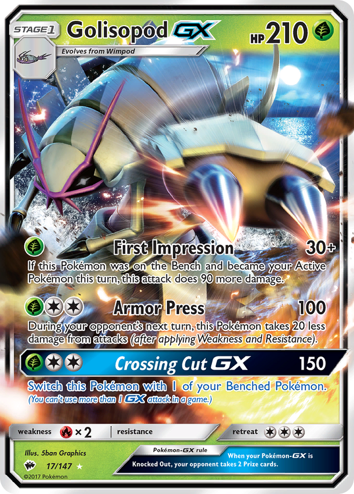 Pokemon | Golisopod GX (17/147) [Sun & Moon: Burning Shadows] | The Nerd Merchant