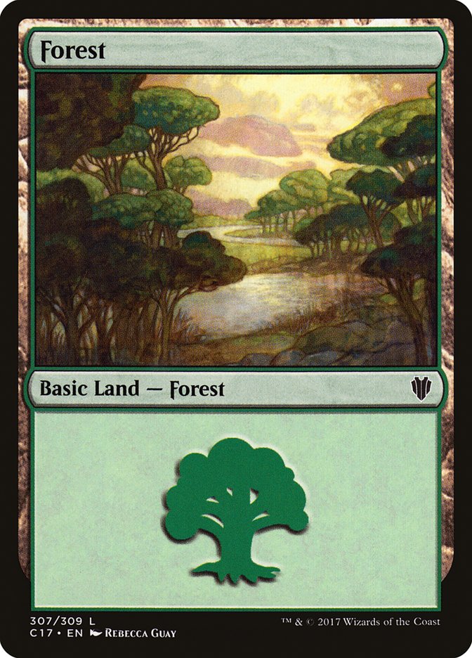 Magic | Forest (307) [Commander 2017] | The Nerd Merchant