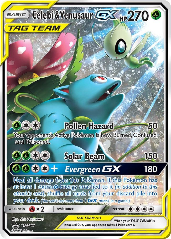 Pokemon | Celebi & Venusaur GX (SM167) [Sun & Moon: Black Star Promos] | The Nerd Merchant