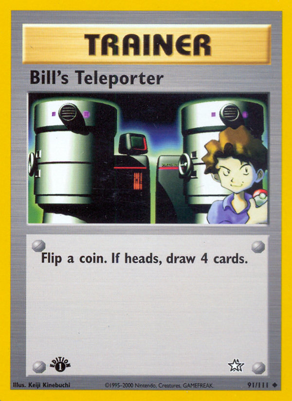 Pokemon | Bill's Teleporter (91/111) [Neo Genesis 1st Edition] | The Nerd Merchant