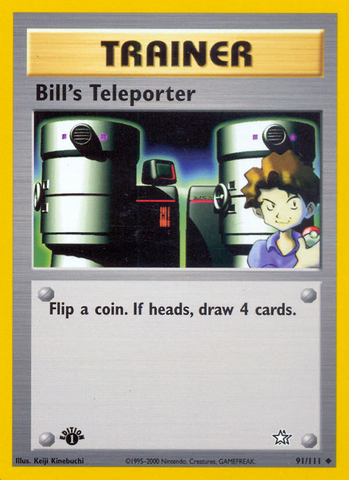 Pokemon | Bill's Teleporter (91/111) [Neo Genesis 1st Edition] | The Nerd Merchant