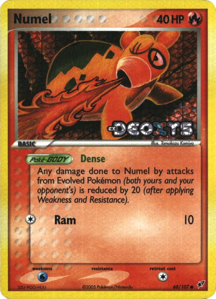 Pokemon | Numel (68/107) (Stamped) [EX: Deoxys] | The Nerd Merchant