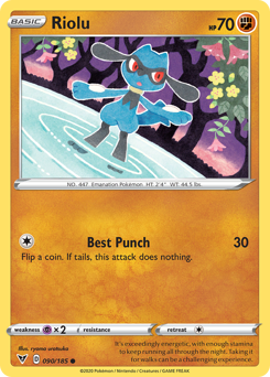 Pokemon | Riolu (090/185) [Sword & Shield: Vivid Voltage] | The Nerd Merchant