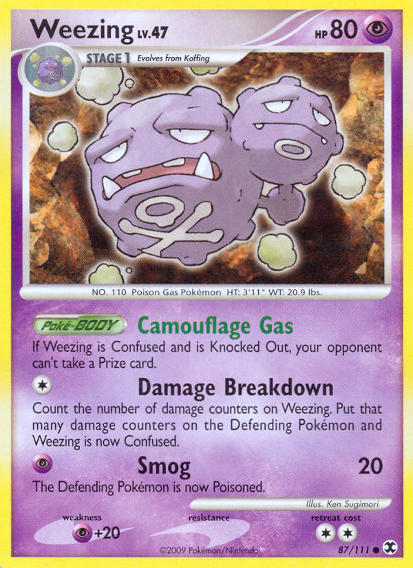 Pokemon | Weezing (87/111) [Platinum: Rising Rivals] | The Nerd Merchant