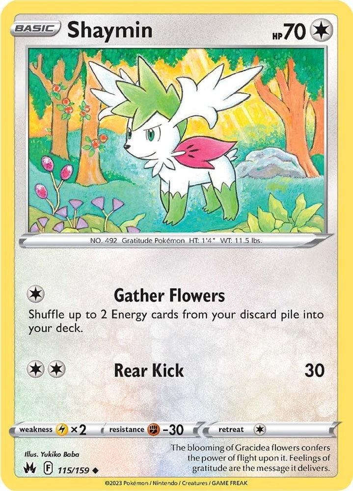 Pokemon | Shaymin (115/159) [Sword & Shield: Crown Zenith] | The Nerd Merchant
