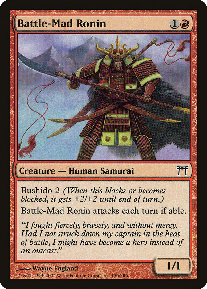 Magic | Battle-Mad Ronin [Champions of Kamigawa] | The Nerd Merchant