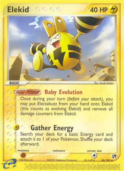 Pokemon | Elekid (36/100) [EX: Sandstorm] | The Nerd Merchant