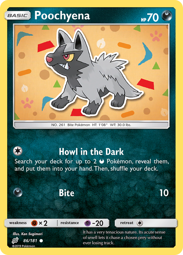 Pokemon | Poochyena (86/181) [Sun & Moon: Team Up] | The Nerd Merchant