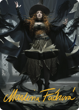 Magic | Tasha, the Witch Queen Art Card (41) (Gold-Stamped Signature) [Commander Legends: Battle for Baldur's Gate Art Series] | The Nerd Merchant