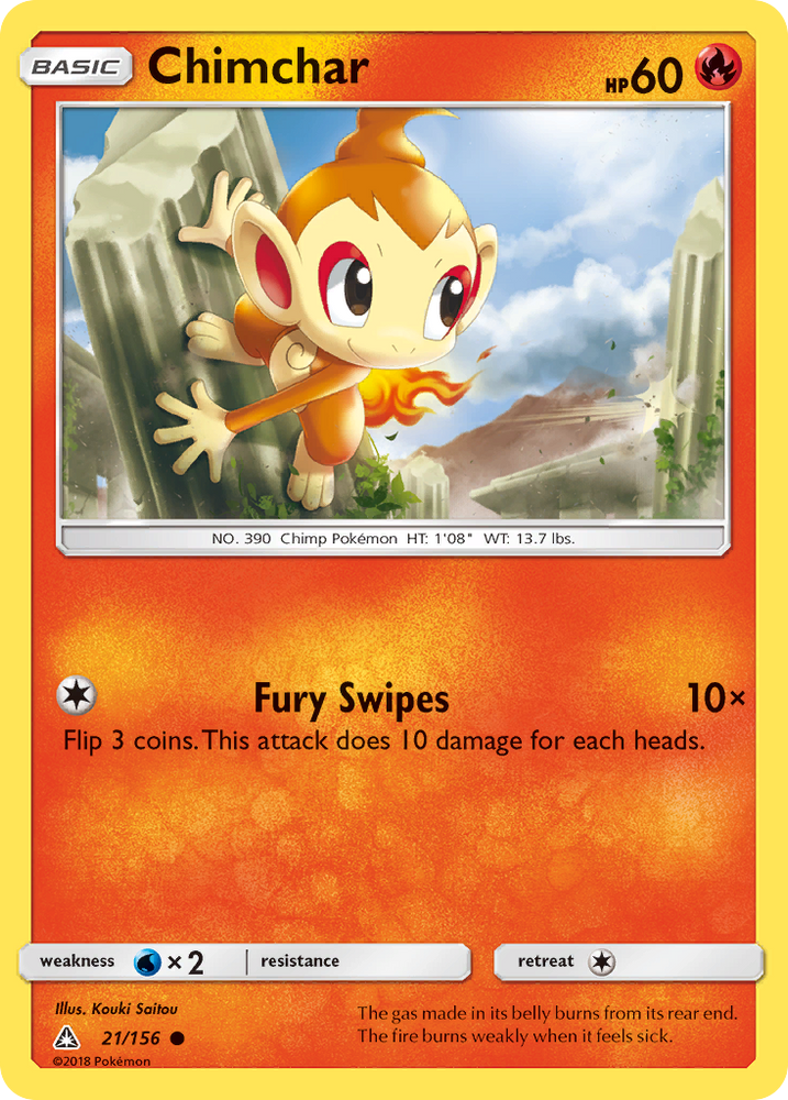 Pokemon | Chimchar (21/156) [Sun & Moon: Ultra Prism] | The Nerd Merchant