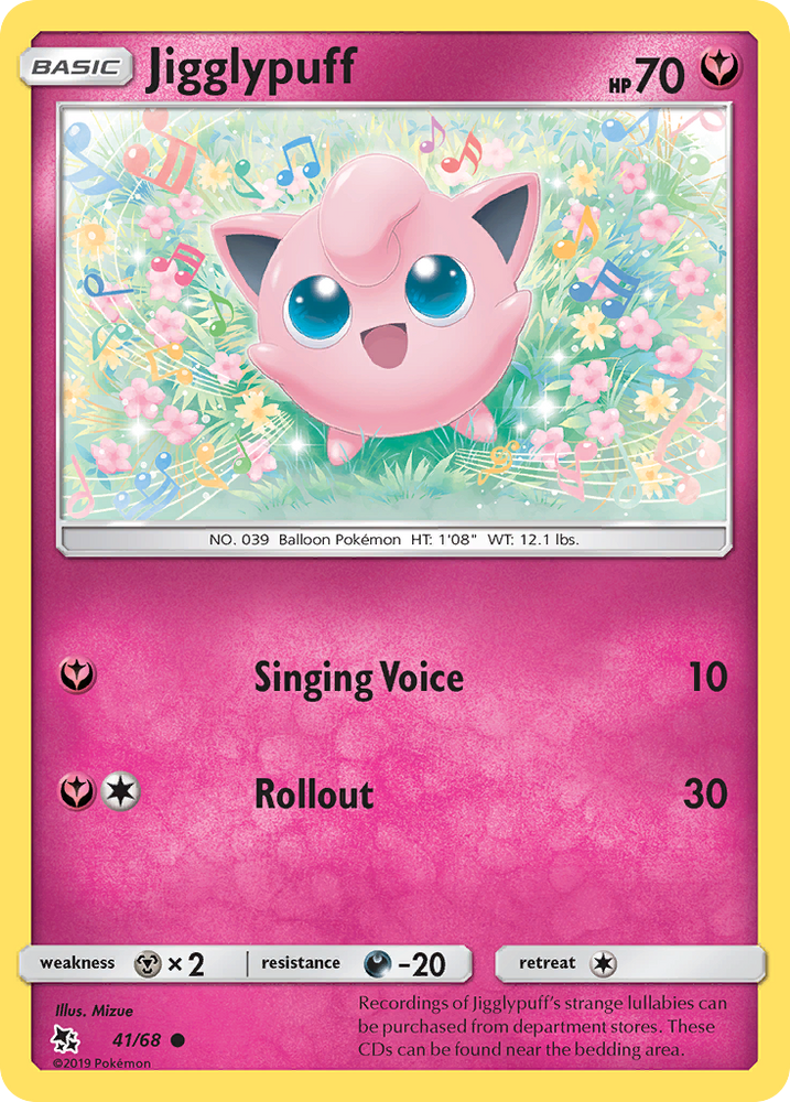 Pokemon | Jigglypuff (41/68) [Sun & Moon: Hidden Fates] | The Nerd Merchant