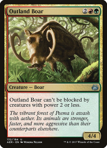 Magic | Outland Boar [Aether Revolt] | The Nerd Merchant