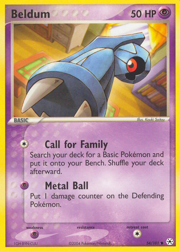 Pokemon | Beldum (54/101) [EX: Hidden Legends] | The Nerd Merchant