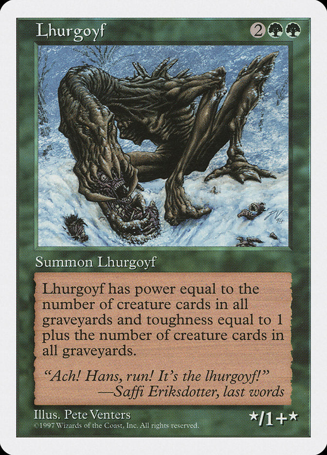 Magic | Lhurgoyf [Fifth Edition] | The Nerd Merchant
