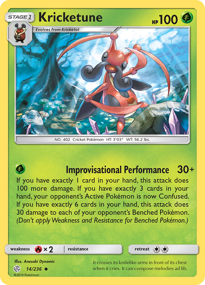 Pokemon| Kricketune (14/236) [Sun & Moon: Cosmic Eclipse] | The Nerd Merchant