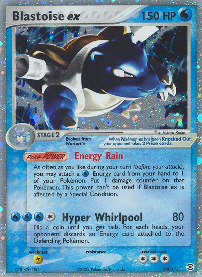 Pokemon | Blastoise ex (104/112) [EX: FireRed & LeafGreen] | The Nerd Merchant