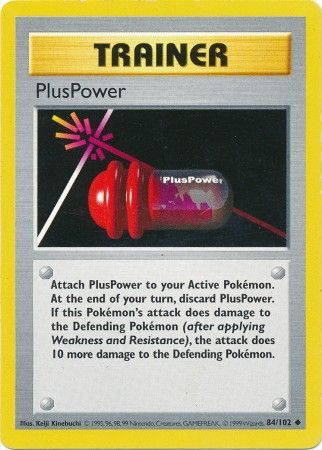 Pokemon | PlusPower (84/102) [Base Set Shadowless Unlimited] | The Nerd Merchant