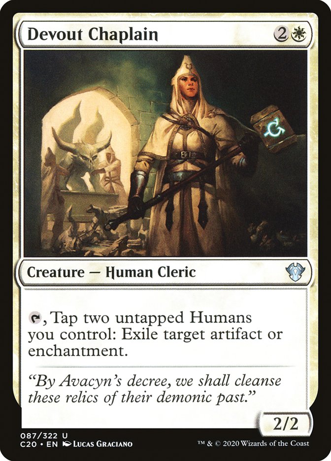 Magic | Devout Chaplain [Commander 2020] | The Nerd Merchant