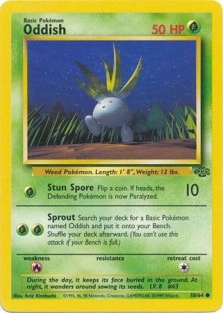 Pokemon | Oddish (58/64) [Jungle Unlimited] | The Nerd Merchant
