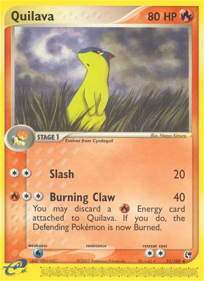 Pokemon | Quilava (51/100) [EX: Sandstorm] | The Nerd Merchant