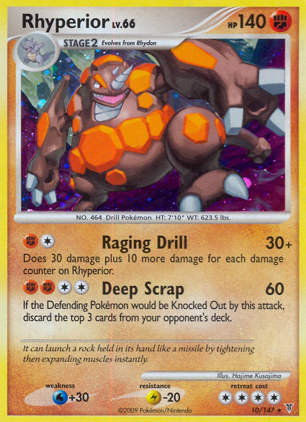 Pokemon | Rhyperior (10/147) [Platinum: Supreme Victors] | The Nerd Merchant
