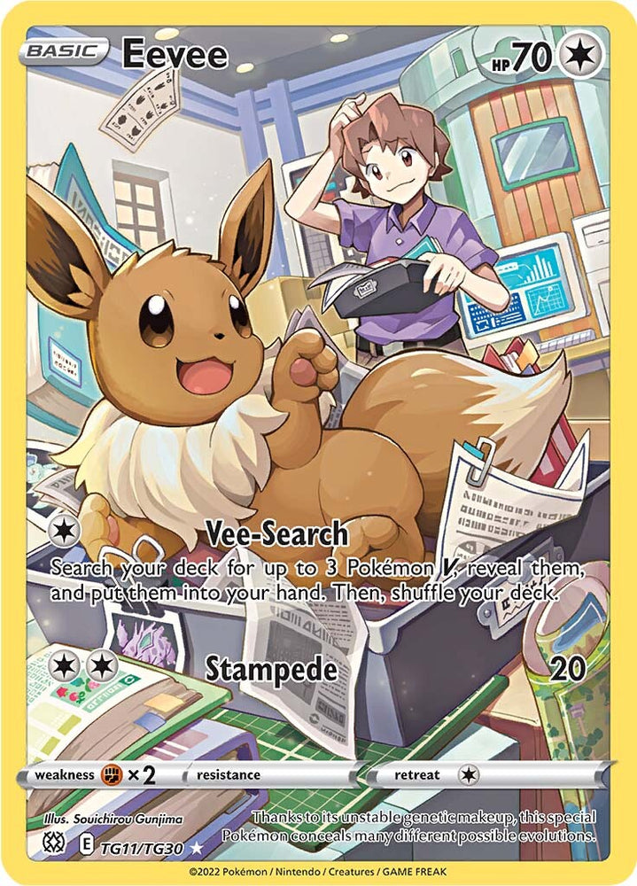 Pokemon | Eevee (TG11/TG30) [Sword & Shield: Brilliant Stars] | The Nerd Merchant