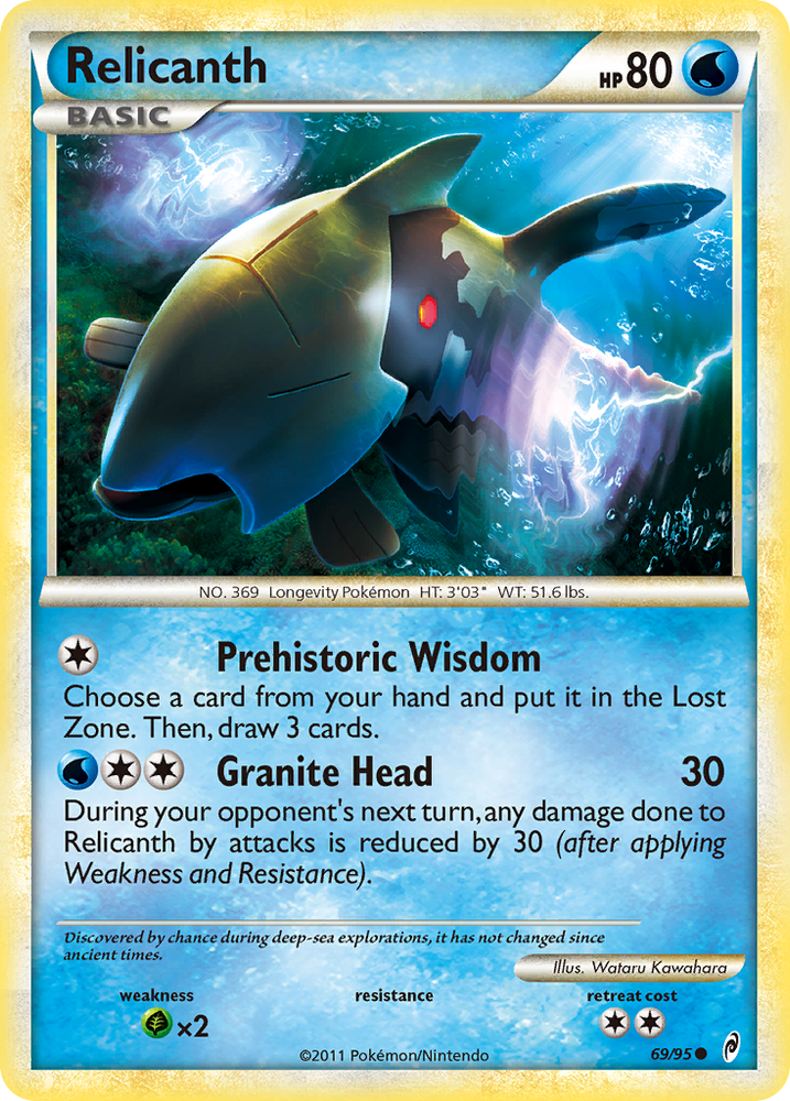 Pokemon | Relicanth (69/95) [HeartGold & SoulSilver: Call of Legends] | The Nerd Merchant