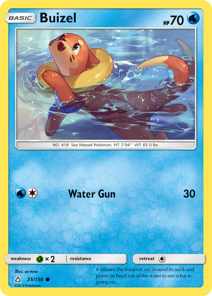 Pokemon | Buizel (35/156) [Sun & Moon: Ultra Prism] | The Nerd Merchant