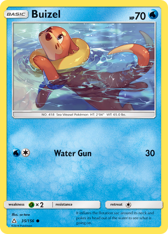 Pokemon | Buizel (35/156) [Sun & Moon: Ultra Prism] | The Nerd Merchant
