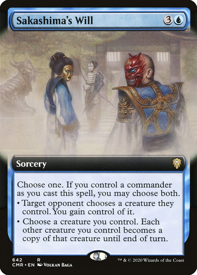 Magic | Sakashima's Will (Extended Art) [Commander Legends] | The Nerd Merchant
