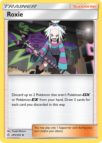 Pokemon| Roxie (205/236) [Sun & Moon: Cosmic Eclipse] | The Nerd Merchant