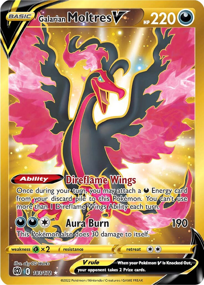 Pokemon | Galarian Moltres V (183/172) [Sword & Shield: Brilliant Stars] | The Nerd Merchant