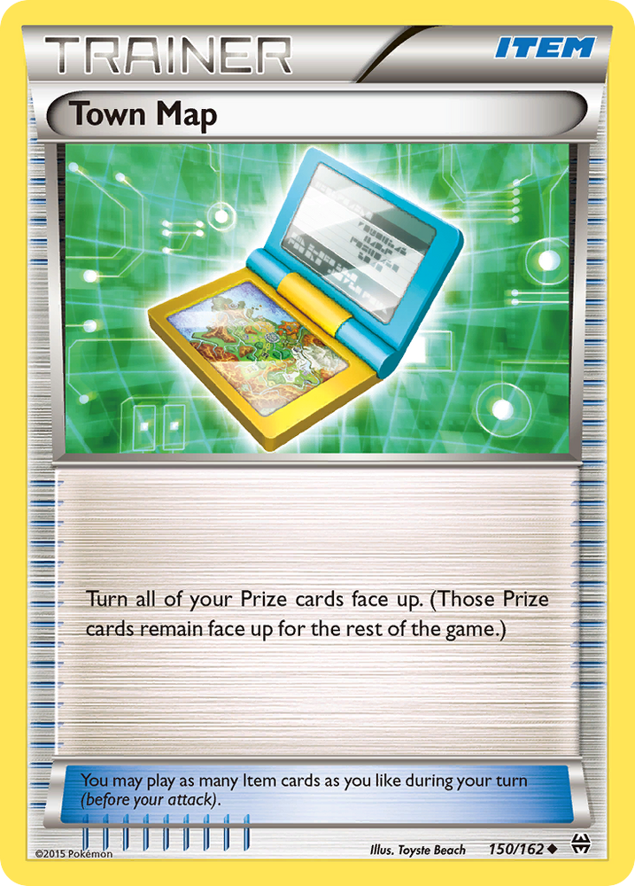 Pokemon | Town Map (150/162) [XY: BREAKthrough] | The Nerd Merchant