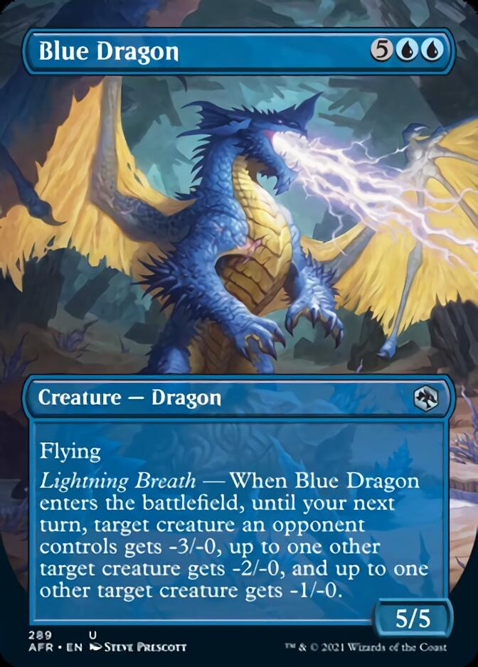 Magic | Blue Dragon (Borderless Alternate Art) [Dungeons & Dragons: Adventures in the Forgotten Realms] | The Nerd Merchant