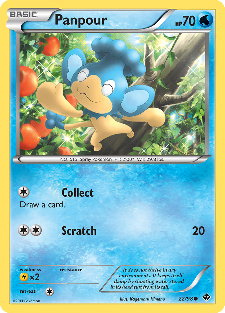 Pokemon | Panpour (22/98) [Black & White: Emerging Powers] | The Nerd Merchant